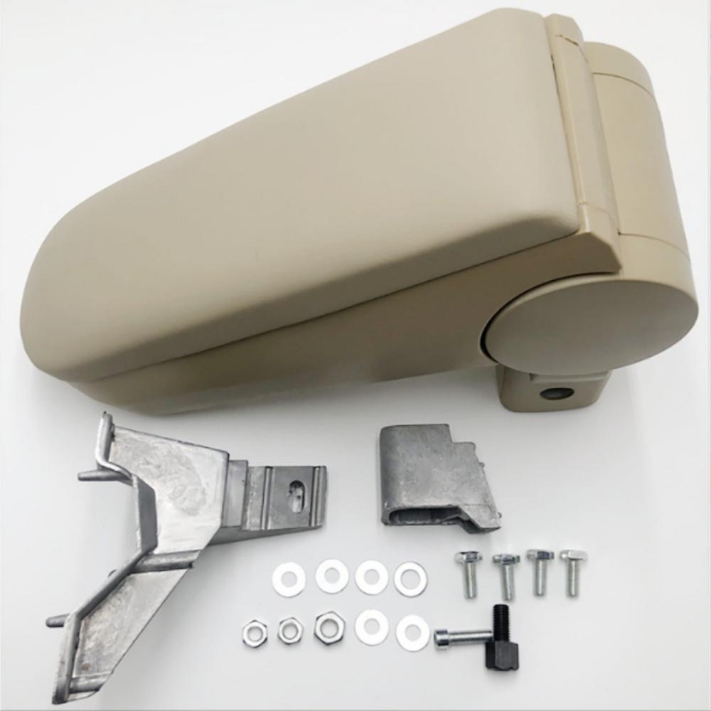 Pour Volkswagen Golf 4 MK4 Bora Jetta Beetle 1998-2005 Assemblage de boîte de rangement accoudoir central de console automobile en cuir