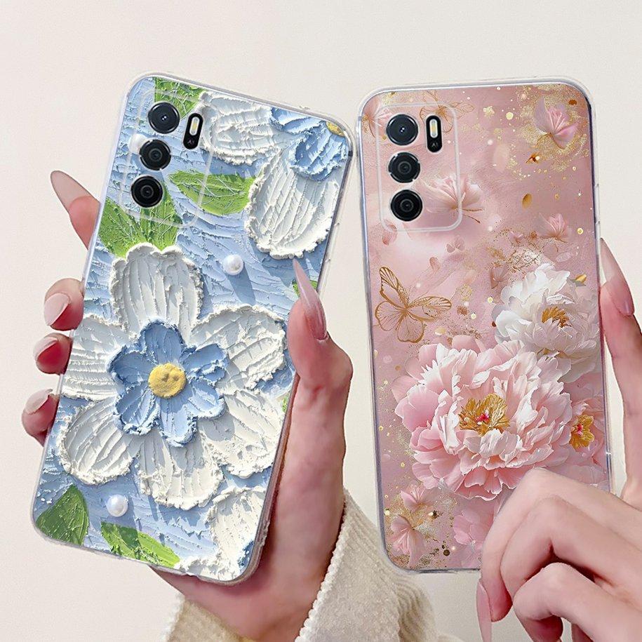 For Oppo A16 A16s Case CPH2269 CPH2275 CPH2271 A 16 TPU Cover Fashion Flower Soft Funda For OPPO A54s CPH2273 OppoA16 Phone Case