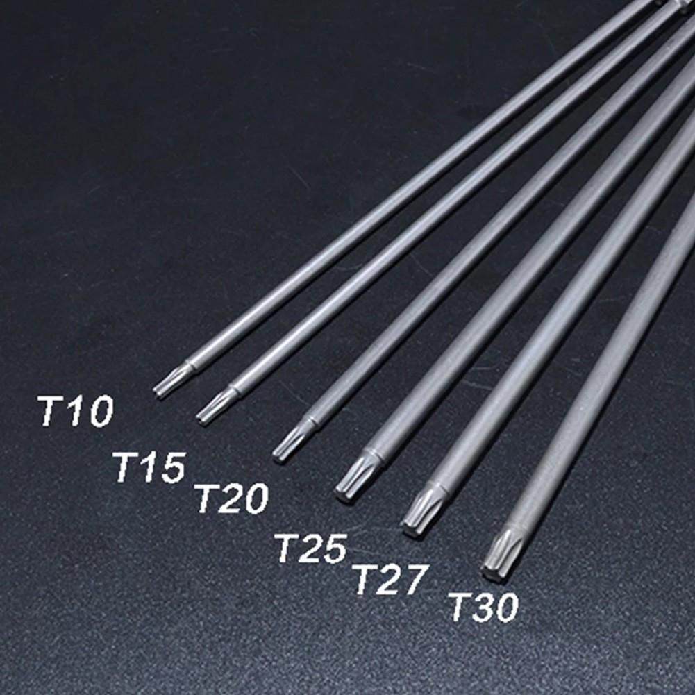 T10 Alloy Steel Screwdriver Bit T15 T20 1/6pc 200mm
