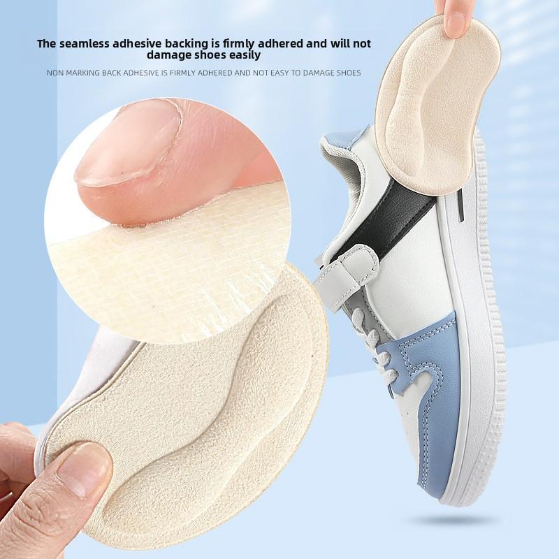 New High Heels, Sponge Heel Sticker, Soft Rebound, Anti-wear and Anti-drop Heel, Invisible Size Adjustment Half-size Pad for Sports Shoes