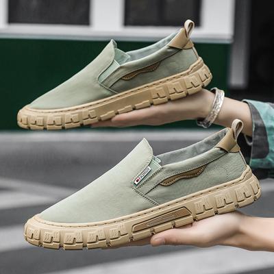 Fashion 2024 Men's New Style Comfortable Lightweight Casual Sneakers Outdoor Canvas Shoes Slip-On Walking Shoes