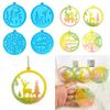 4pcs Silicone Mold for Keyring Pendant Christmas Theme Keychain Ornaments Moulds Stylish Key Chain Accessory Molds
