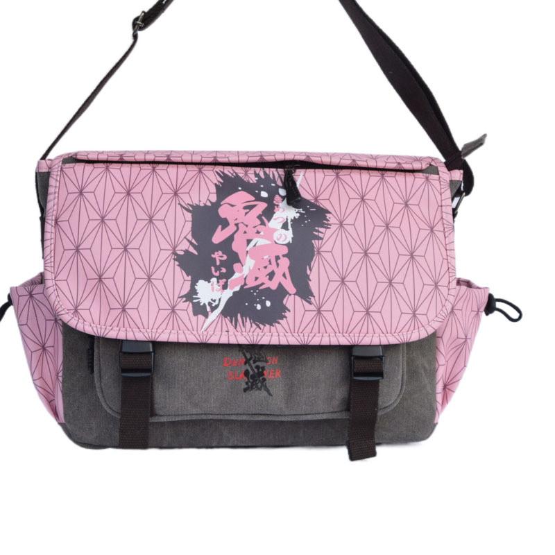 Borsa One Piece Totoro Demon Slayer con Stampa Cartoni Animati per Uso Quotidiano Uomo