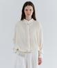 Aubeuawo Pleats String Blouse (Ivory)