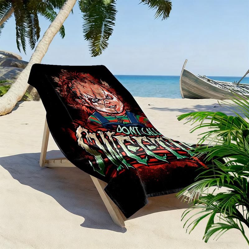 Asian horror movie 2D Flat Print Beach Towel, Large Soft Quick Dry Towel for Beach Camping SwimmingZSTJ0915417