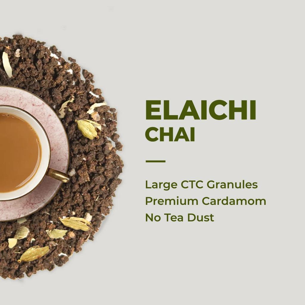 Nion Elaichi Chai | Rich Cardamom Blend | | Premium Assam CTC Loose Leaf Tea | 250gms