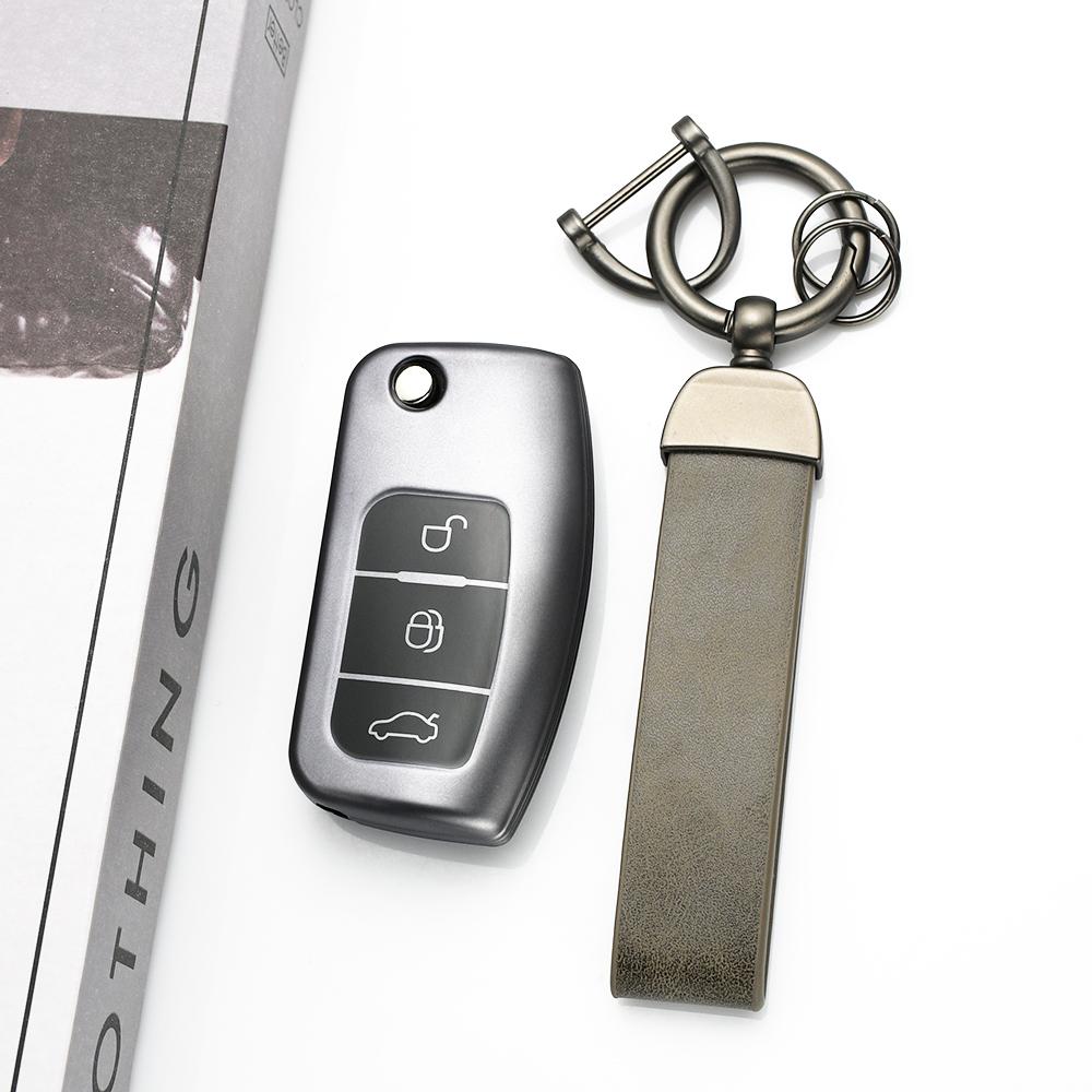 Zinc Alloy Car Key Case Cover for Leapmotor t03 s01 c11 for 2023 Leapmotor C01 T03 S01 C11 Leap Motor Holder Key Fob Keychain