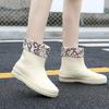 Regenstiefel Damen Oberbekleidung Überzug Füße Damen Regenschuhe neu hoch Regenstiefel Damen