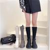 Long boots women autumn slimming knitted elastic slimming socks boots 2025 new autumn thick soled not over the knee knight boots