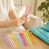 14pcs Plastic Knitting Needles Set Multicolour Plastic Knitting Needles  For Beginners