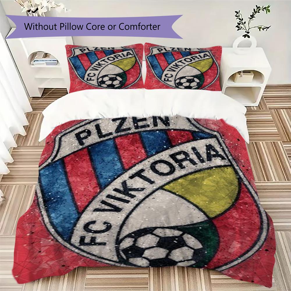 Viktoria Plzen Pattern Bedding uilt Set uilt Cover Pillowcase Home Decoration Birthday Gift (1 * duvet cover + 2 * pillowcase without core)