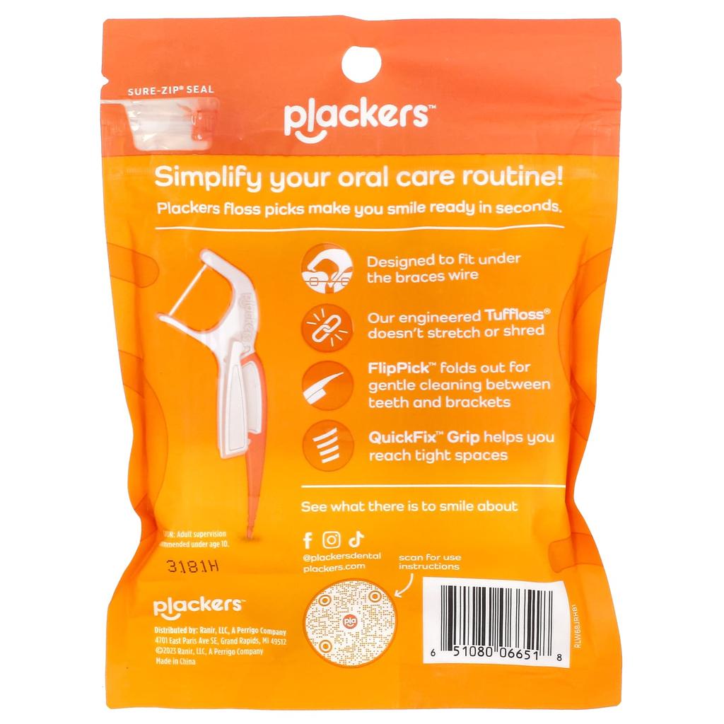 Orthopick, Disposable Dental Floss, 36 Count