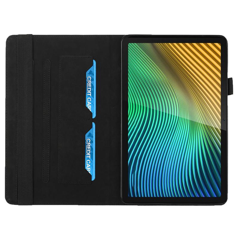 Soft TPU Funda For Realme Pad 10.4 inch 2021 Caqa Wallet Card Slots Fold Flip Etui For RealmePad Case 2021 10 4 Tablet + Gift