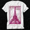 1939 France Eiffel Tower Postage Stamp T Shirt Best Seller Gift Unisex Top Adult Tee Music Movie OZ513