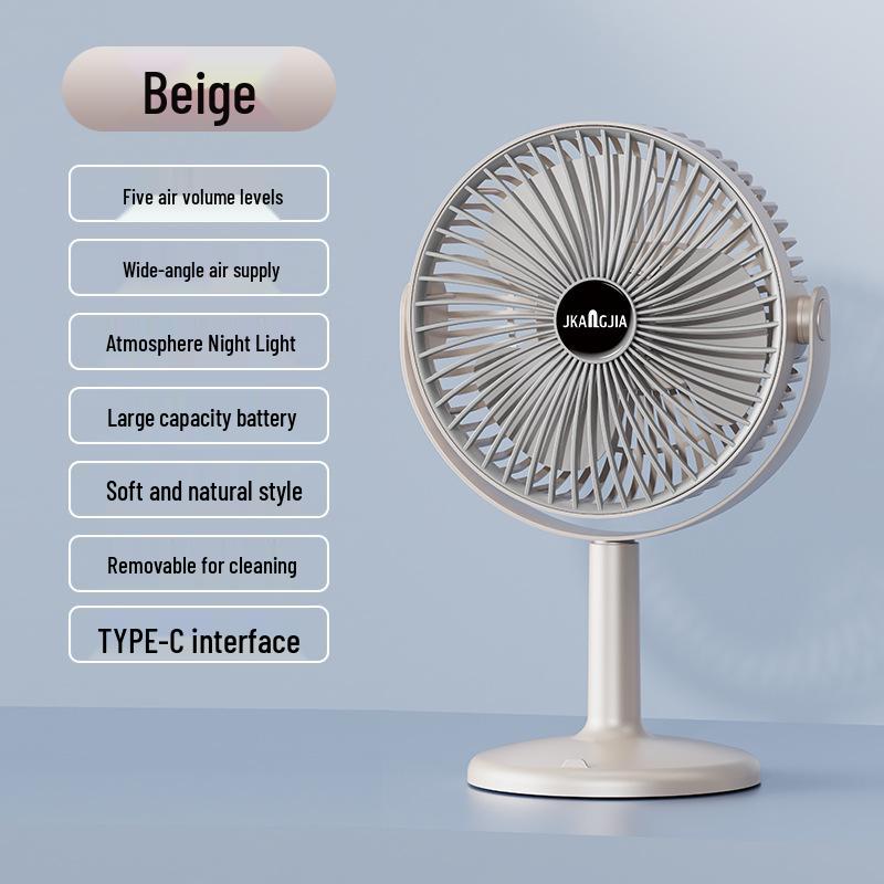 Compact USB Rechargeable Handheld Desk Fan for Home, Office & Dorm USB