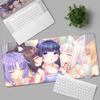 HD Anime Mousepad Cute Chocolate And Vanilla Natural Rubber Nonslip Keyboard Gaming Nekopara Extended Mat PC Office Accessories