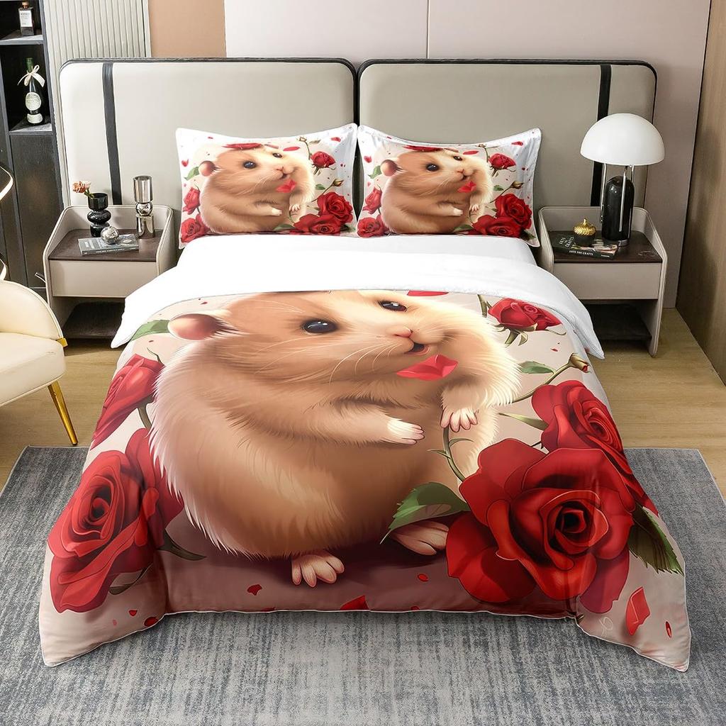 Mouse Duvet Cover Sets For Children Comforter Covers Lightweight Down Room Decor Queen Size 2 Pillowcases 1 Duvet Cover No Quilt