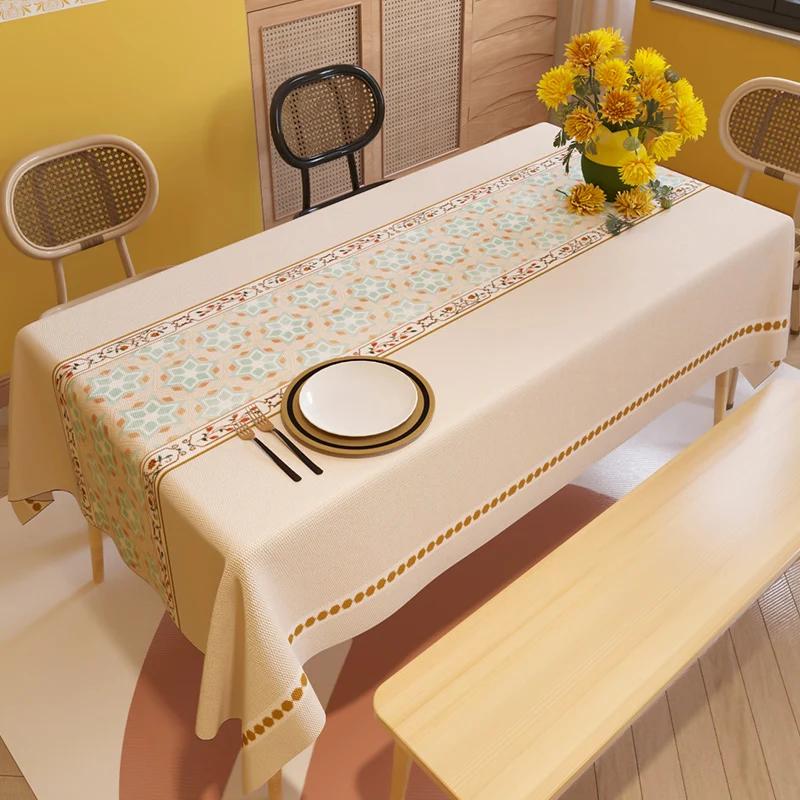 Nordic Home Rectangular Tablecloths for Table Party Decoration Bohemian Waterproof Anti-stain Nappe De Table Table Cover Tapete