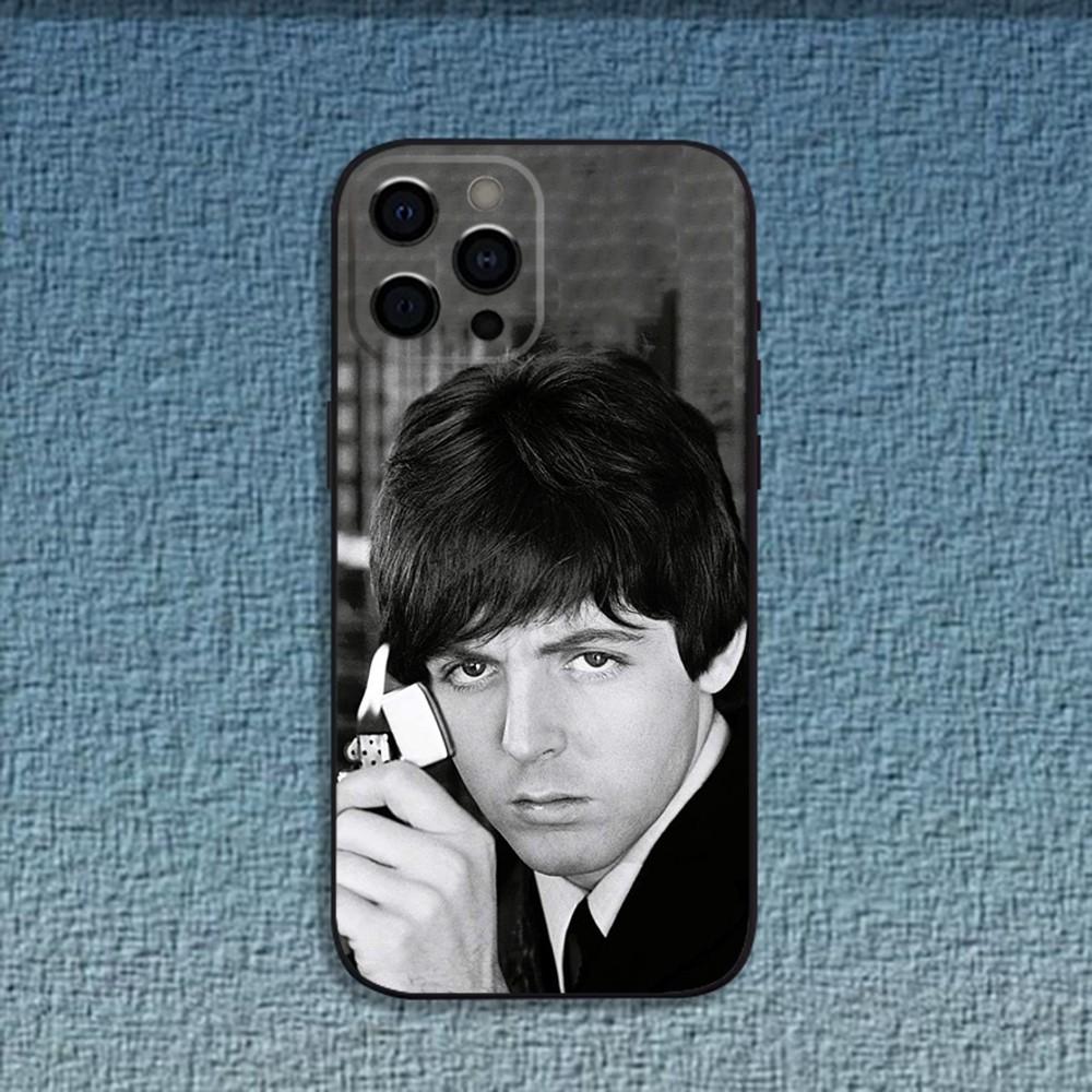 Singer P-Pau-M-McCartney Phone Case For iPhone 16,15,14,13,12,11,Pro,X,XS,Max,XR,Plus,Mini Soft Black Cover
