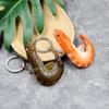 Funny Shrimp Pendant Keychain Prawm Key Ring Food Sea Animal Kids Toy Charm Ornament Lobster Palinuridae Fishermen Crayfish
