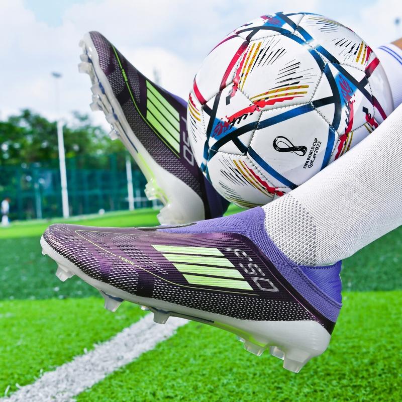 New Men Soccer Shoes Match Breathable Training Outdoor Cleats Non Slip Sport Boys Adult Long Spikes Football Boots Comfortable