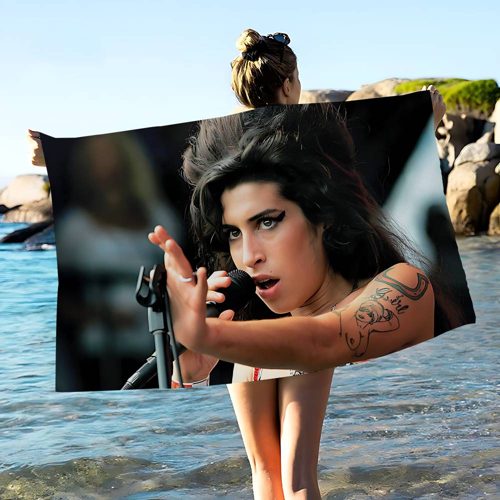 

A-Amy W-Winehouse Singer Star Microfiber Beach Towel Absorbent Quick dry Soft Yoga Swimming Resort Mountain Climbing Towel W40*H60(CM)