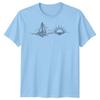 Sailboat Sunset Sailing Travel Unisexs TShirt Ocean Line Art