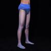 Men's Aurora 360 Seamless Glossy 1D Ultra-Thin Silky Transparent Pantyhose, Base Socks