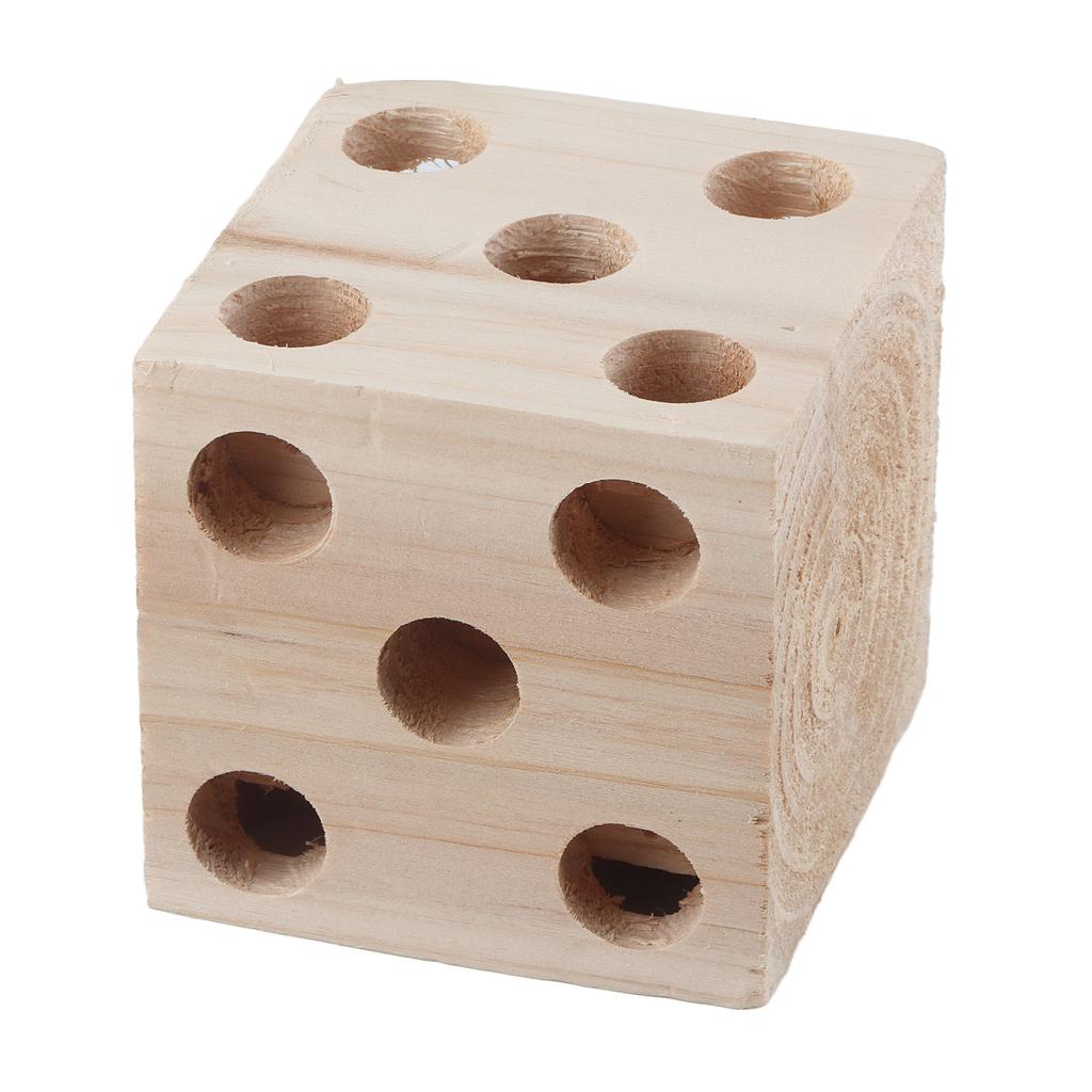 Blocco Giocattolo per Uccelli Foraggiamento Sminuzzamento Blocco di Legno per Pappagalli Giocattolo da Masticare per Inseparabili Calopsitte Cocorite