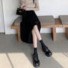 Plus Size A-Line Irregular Midi Skirt for Women - Slimming, Hip-Covering, Summer Casual Style