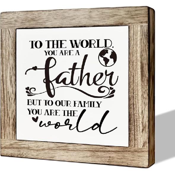 A Prayer for My Dad Sign for Father's Day, Wooden Box Signs for Home Decor, Farmhouse Decor for Dad Room, Sentimental Gift for Dad, Dad Birthday Gift