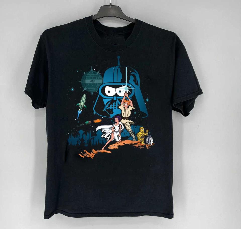 Futurama Star Wars Cotton Unisex Classic All Size S-4XL T-shirt VN2194