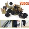 (20 Pcs) Metal Car Screw Body Fender Bumper Retainer U Nut Clips Gasket Fastener