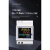Din Rail AC Monitor 6IN1 110V 220V 380V 100A Voltage Current Power Factor Active KWH Electric Energy Frequency Meter VOLT AMP