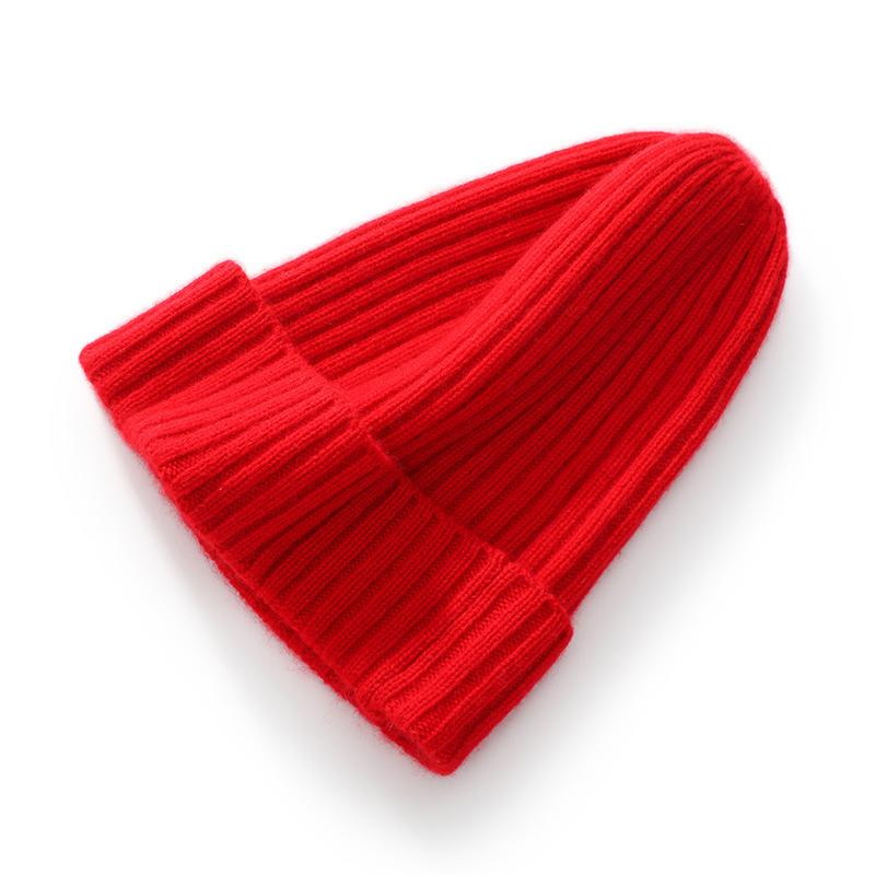 Soft Cashmere Autumn and Winter New Style Unisex Casual Ear Protection Pile Hat Fashionable Knitted Hat