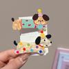 2-5Pcs New Cartoon Puppy Cat Acetate Hair Clip Ins Dopamine Simple Duckbilled Clip Bangs Hair Clip Y2K Hair Accessories Headwear