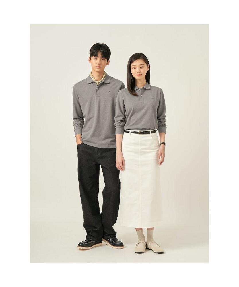 Binpolmen [Essential] Unisex Supima Cotton Pique T-Shirt Olive
