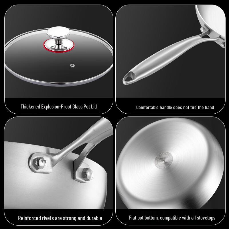 ChuyiQi 22cm Honeycomb Non-stick Frying Pan