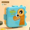 1PC Double Layer Portable Lunch Box For Kids With Sauce Box And Spoon Microwave Bento Boxes Dinnerware Set Food Storage Containe