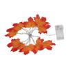 Maple Leaves String Lights with 10 LED Bulbs Battery Operated Fall Garland Lights for Halloween Thanksgiving