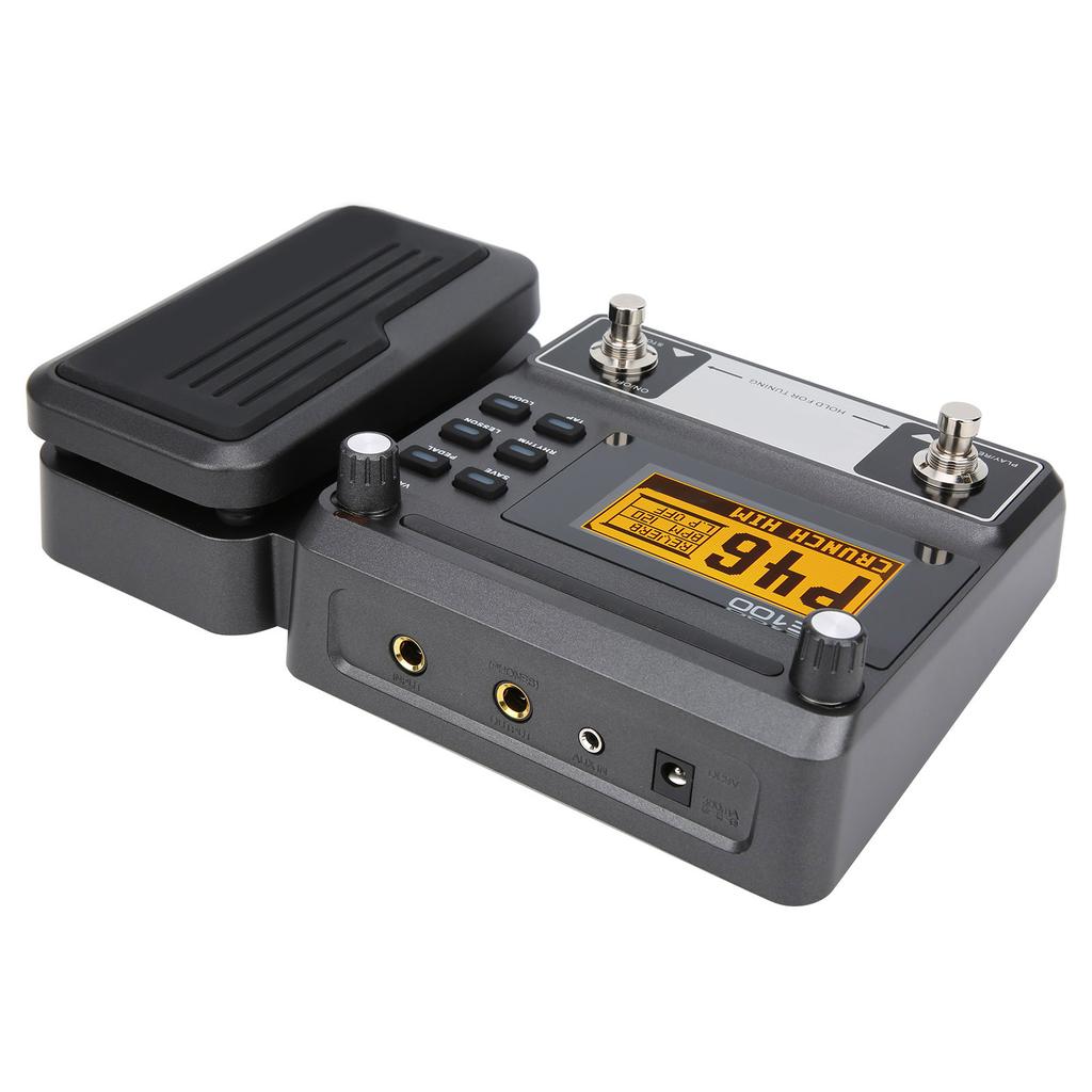 Guitar MultiEffects Pedal with 180 s Loop Recording Touch High Light LCD Display