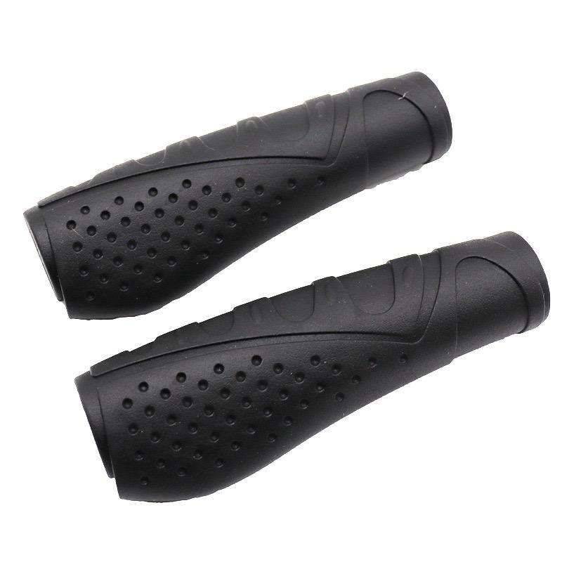 ROHS Compliant Soft Bike Bicycle Handlebar Grips Anti-Slip Texture Made of Rubber Bicycle Parts чёрный