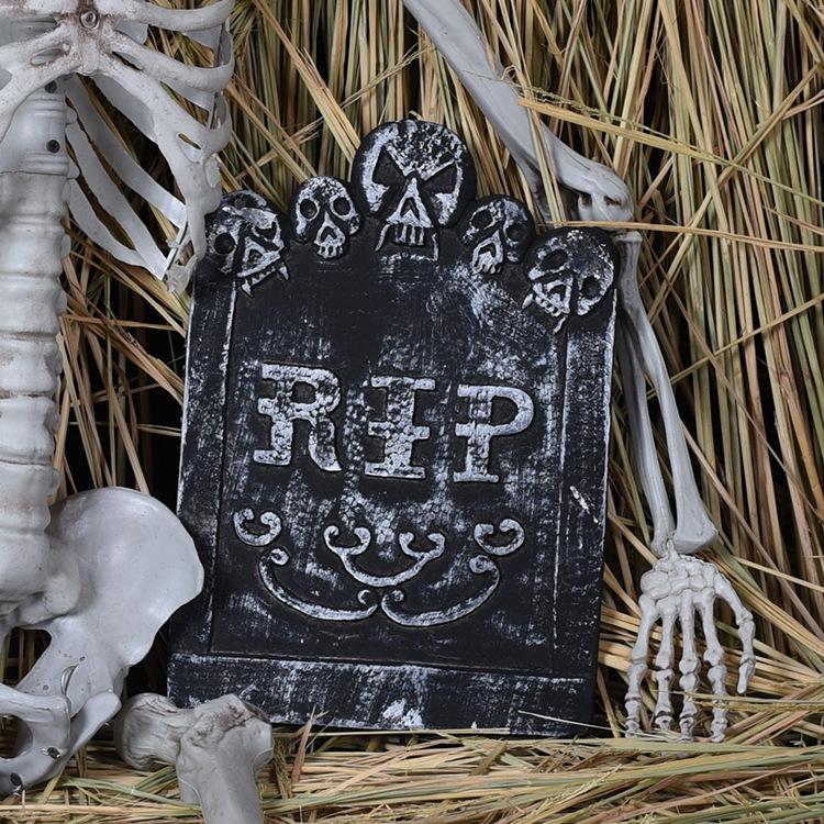 Halloween Haunted House Decoration Tombstone Haunted House Bar Set Arrangement Foam Tombstone Photography Props