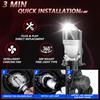 2pcs H4 LED Headlight Bulbs IP67 Waterproof Car LED Headlight Bulbs 6000K 160W 20000LM Bright LED