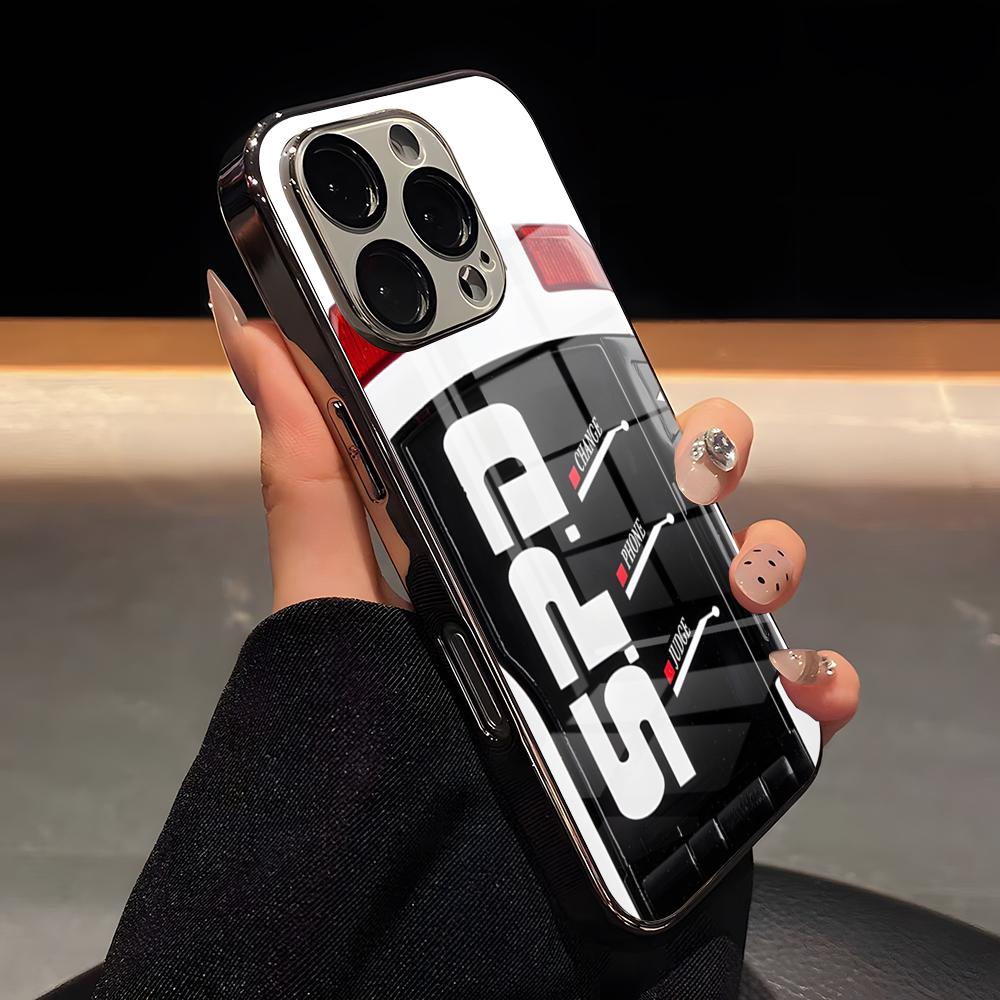 Dekaranger SPD Morpher Phone Case Luxury Glass Phone Case For IPhone 17 16 15 14 13 12 11 Pro Max Plating Frame Cover