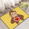 cartoon funny art monkey C-Curious G-George small carpet Rug Home Decor Bedroom Mat Hallway Balcony Entrance Doormat Decoration