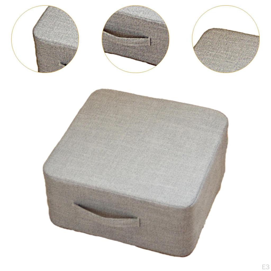 Comfortable Square Seating Cushion 15.75x15.75x7.09inch for Balcony Use
