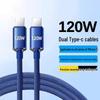 Crystal Shine 120W Type-C to C Fast Charging Cable for Apple 15 & Huawei