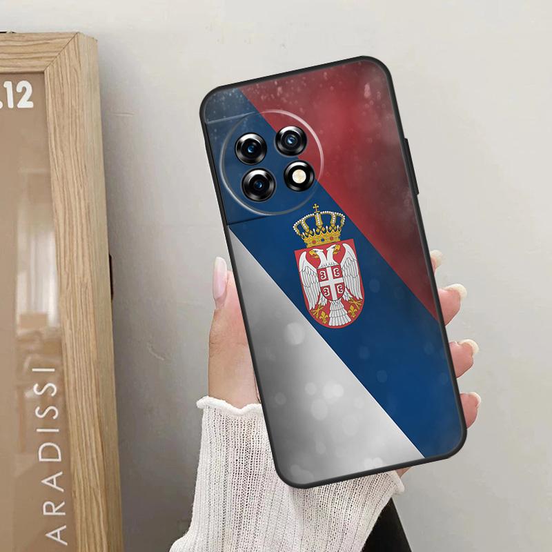 Flag of Serbia Serbian Case For OnePlus Nord CE 5 2 3 4 Lite N20 N30 OnePlus 13T 13R 12R 10T 10R 10 11 12 13 Cover