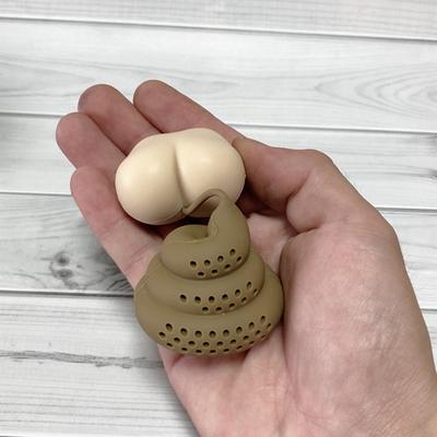 Silicone Tea Strainer Poop-shaped Reusable Brewing Medicine Spice Coffee Filter Tea Leaf Infuser Office Kitchen Supplies